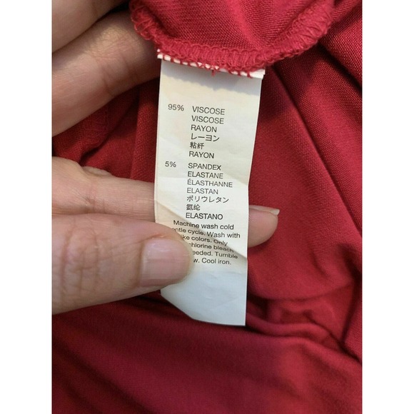 Gap Strawberry Cap Sleeve Scoop Neck Open Flap Back T Shirt Top Sz Small - Picture 4 of 9